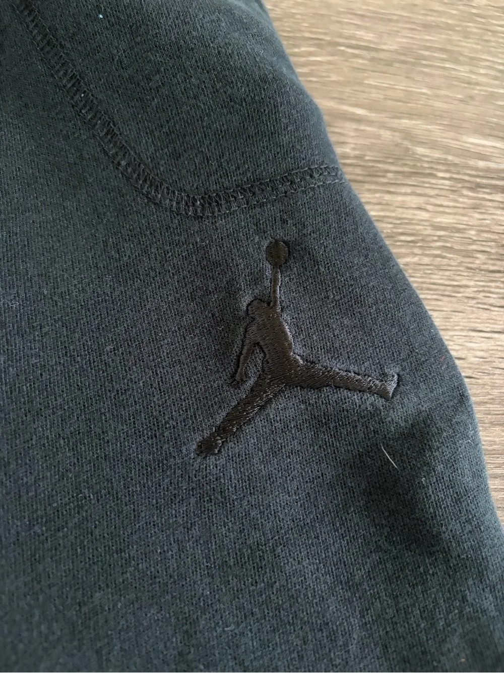 Jordan Black Fleece Jogger Pants with Jumpman Detail